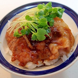 豚の生姜焼丼♬